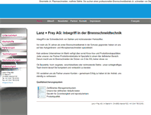 Tablet Screenshot of lanz-frey.ch